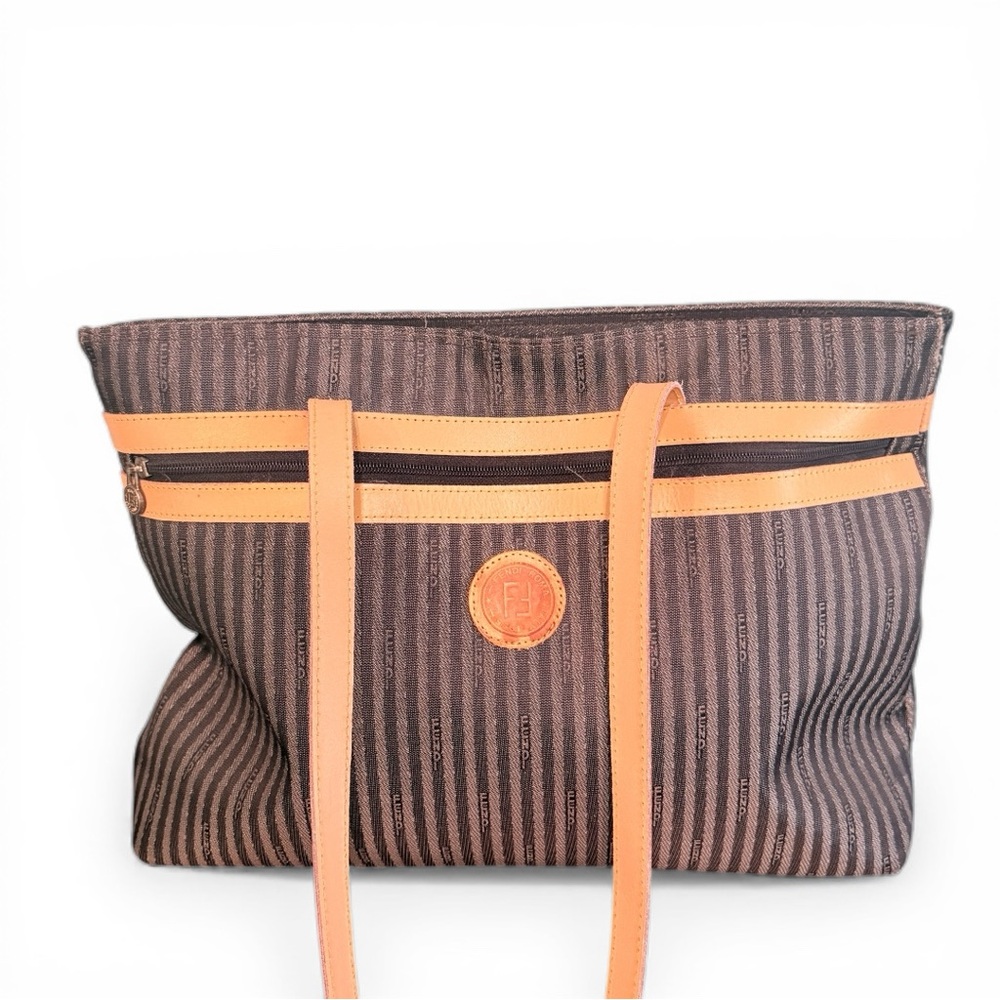 Vintage Fendi Pequin Stripe Tote Bag - Picture 3 of 15
